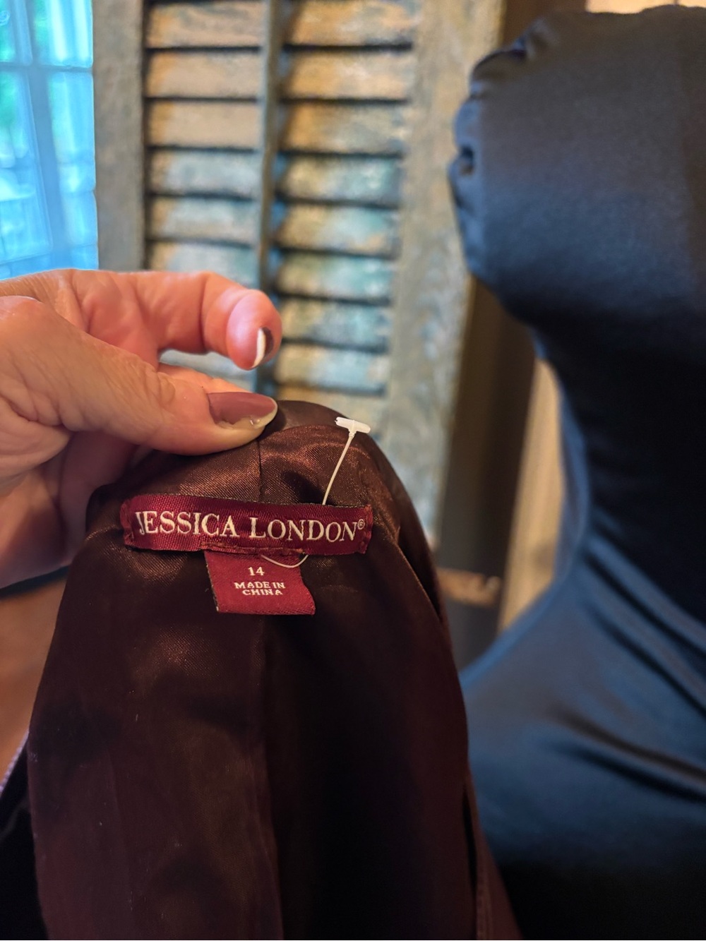 Jessica London Genuine Leather Moto Jacket Burgundy Plum Size 14 - Picture 3 of 5